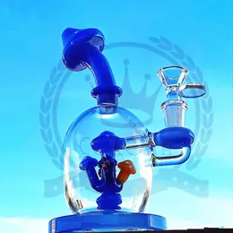 oil rig glass big water pipe purple green blue black glass water pipe water bottle filter smoke 14 mm thick arm high glass bong.