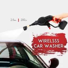 21V 2 6MPa Cordless Wireless Handheld High Pressure Car Washer Cleaner for Car Cleaning Wash for Gun Nozzles Tip 6m Pipe Filter306j