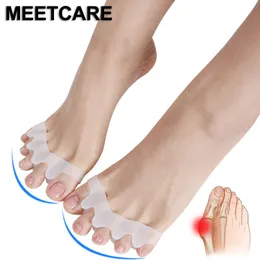Meetcare Correzione dell'alluce valgo Bretelle Separatore per dita sovrapposte Trattamento riabilitativo Osso del piede Dispositivo ortesi Cura dei piedi