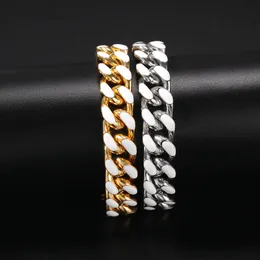 Hiphop rock Chains bracelet,12mm Drip color Stainless Steel Cuban Chain bracelet,fashion trend bracelet for unisex,couples bracletsNBS1372