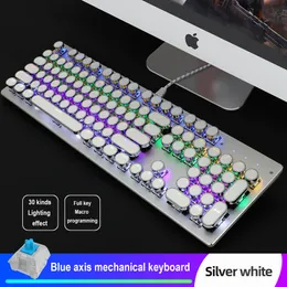 Mechanical Computer Gaming Keyboards High Special Key Click 104 Full Conflict-Free Double Injection For Gamer PC Laptop