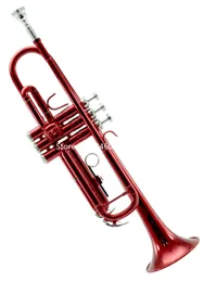Yüksek Kaliteli Bb Ayarlama Trompet Kırmızı Lake Pirinç vaka Ağızlık Ücretsiz Kargo ile Müzikal enstrüman Kaplama