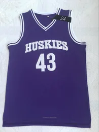 Hurtownia 43 Lianzeksyna K.tyler Basketball Jersey Men Huskies 6. Marlon Wayans Kenny Tyler 100% ed Film Jerseys Size S-xxl