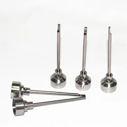 smoking 14mm & 18mm 2in1 Titanium Carb Cap Nails Domeless Nail Gr 2 ti dabber tool factory price