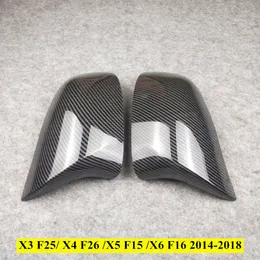 ABS Material Carbon Look Rearview Car Mirrors cover For B-MW E70 E71 E92 F25 F26 F15 F16 G01 G02 G05 G06 G07 mirror covers