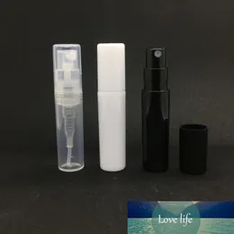 100 Пластиковые Perfume Spray Empty Bottle 2ML / 2G Refillable Образец Cosmetic Контейнер Мини Маленький круглый Форсунка для лосьона кожу мягкой пробы