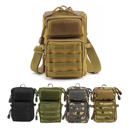Tactical Belt Bag Militar Sling Bag Outdoor Camping Caminhadas viagem pequeno Camouflage Backpack com Molle militares sacos de ombro