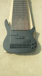 Nya skräddarsydda strängar Dark Black Color Electric Guitar 15 Strings China Bass
