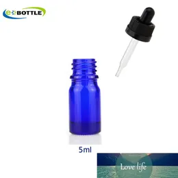 Fornitura a lungo termine Bottiglie di vetro bule da 5 ml con tappo a prova di bambino e contagocce Bottiglie di liquidi Bottiglie contagocce Vetro