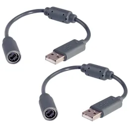 Replacement USB Breakaway Data Cable for Microsoft Xbox 360 Controllers Extension Cables Wired Cord Adapter 22cm Accessories