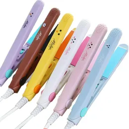 Mini Ceramic Electric Hair Straightener Curling Irons Portable