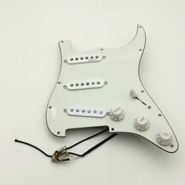 Rrae Alnico 5 Pickups WVS Single coil Guitar Pickups Pickguard Wiring Suitable for ST Guitar
