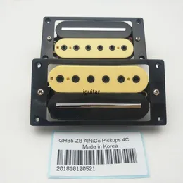 Czarny Alnico Dual Zebra Humbucker Pickups 4C Metalowe Styl Guitar Pickups, części gitary