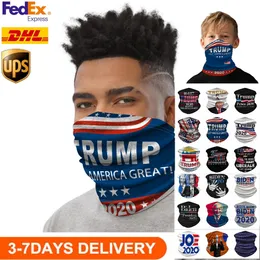 US STOCK Cycling Masks Scarf Unisex Bandana Motorcycle Magic Scarves Face Shield Headscarf Neck Face Mask Outdoor Trump 2020 election
