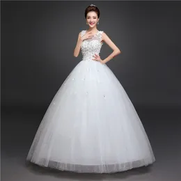 Red Retro Korean Style Big Long Train Wedding Dress 2020 Vestidos De Novia Real Photo Plus Size Princess Brid Lace with Flowers