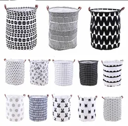 INS lattice letter printing Storage Bags cartoon Handbags Kids Toys,Dirty clothes basket 40*50cm C3410