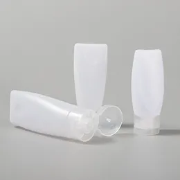 50pcs / parti 30g 40g 60g handkrämslang make up handstand tube prov pe flaska tomma flytande kosmetiska slangar ansiktsrengöringsrör