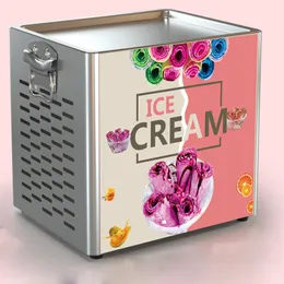 상업 튀김 아이스 머신 미니 작은 스무디 기계 튀김 요구르트 아이스크림과 과일 튀김 기계 가정 사용