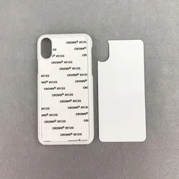 Przypadki puste z aluminiowymi wkładkami PC Hard Telefon Case na iPhone 11 Pro Max SE 7 8 Plus X XR XS Max 2D Sublimation