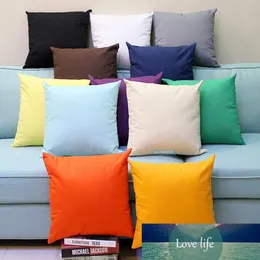 30pcs All Sizes Plain Dyed 8 oz Cotton Canvas Throw Pillow Case Solid Colors Blank Home Decor Pillow Cover More Than