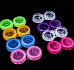 Wysokiej Jakości Kolorowe Case Soczewki Soczewki Box Storage Setfashion Contact Lens Case Promocyjny Prezent Darmowa Wysyłka