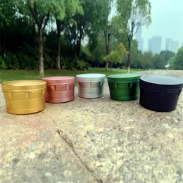 Chamfering Herb Grinder 63mm 4Layers Aluminum Alloy Smoking Grinders Tobacco 3 Colors with HORNET Logo Fit Dry Herb Muller