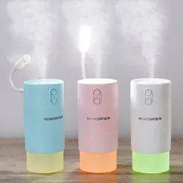 2020 New Creative snowflake humidifier home desktop mute mini USB car humidifier 3 colors dhl free