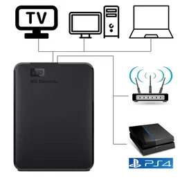 Elementos de Freeshipping Disco Rígido Externo Portátil HD 500G 1TB Alta capacidade SATA USB 3.0 Dispositivo de armazenamento para computador portátil