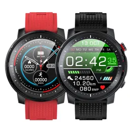 L15 Sport Smart Watch IP68 Vattentät Män PPG EKG Bluetooth SmartWatch Fitness Tracker Heart Rate Monitor Full pekskärm