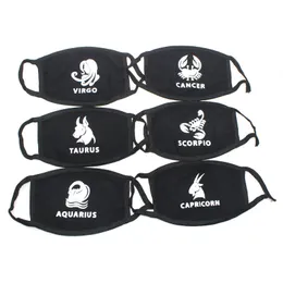 10 pezzi logo personalizzato maschera per la bocca stampa nera solida copertura per il viso Kawaii metà moda carino traspirante cotone caldo antivento maschera antipolvere294L