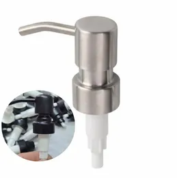 Hand Soap Dispenser Pump Toppar för Amber Bottle 28/400 Rostfritt Stål Bänkskiva Soap Lotion Dispenser Jar ingår ej