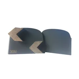 Diamond Arrow Segment Metal Slipskor Betong Lavina Polering Pads med två skarpa tänder Lavina Metal Slipverktyg 12st