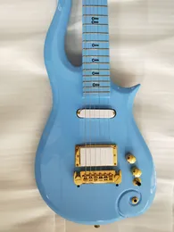 Chitarra Elettrica Prince Cloud 2021, Corpo In Ontano Blu, Tastiera Acero, 22 Tasti, Destrorsi, Alta Qualità