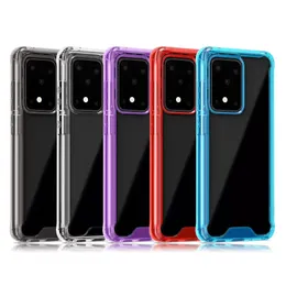 Wyczyść akrylowe PC PC Cell Cose Połączenia PCIC Hard Cover Protector Apsector dla iPhone'a 14 13 12 11 Pro XS XR 8 Samsung Note 10 S10 S20 Plus