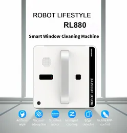 Robotic Window Cleaner Dammsugare Smart Planned Typ WiFi App Control Fönster Glas Rengöring Robot 100 - 240V