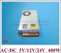 Wyłącznik zasilania przełącznika LED 400W Wejście AC110 / 220 V Wyjście DC5V / DC12V / DC24V CE Aluminium