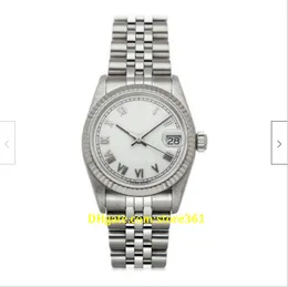 20 estilo Casual Dress Mecánico Automático 31mm Acero Oro Blanco Ladies Jubilee Pulsera Reloj 68274