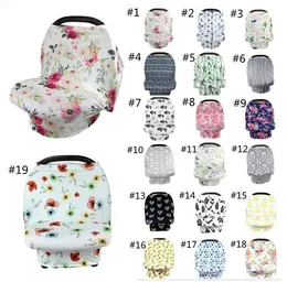 Ins Baby Nursing Cover Breast Feeding Cover 19 styles Baby Carseat Canopy Stroller Canopy Stretchy Stroller Seat Cover Baby Wraps