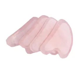 Gua Sha Tool Natural Rose Quartz Gua Sha Scrapning Massage Skrapa för bantning Avlägsnar Rynkor Skönhet Hudvårdsverktyg