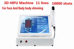 Professionelle 3D-HIFU-Maschine 11 Linien hochintensiver fokussierter Ultraschall Facelift Hautstraffung Faltenentfernung Körperabnehmen