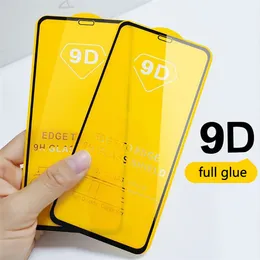 9D Full Lim Full Cover Tempered Glass för Samsung Galaxy J2 J4 J5 J6 J7 J8 Pro Prime Screen Protector