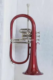 Vaka Aksesuarları Ücretsiz Kargo İle Yeni Geliş Bb Flugelhorn Bell Kırmızı Gümüş Kaplama ExpertChoice Müzik aleti