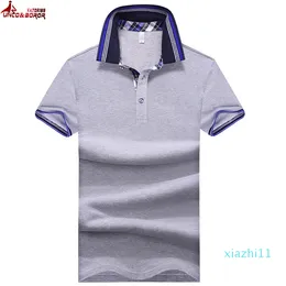 Hot Sale R Nya märken Mens Soild Color Polo T-shirts Märke Kortärmad Breathable Camisas Polo Male Shirt Plus Size 3XL, 4XL, 5XL