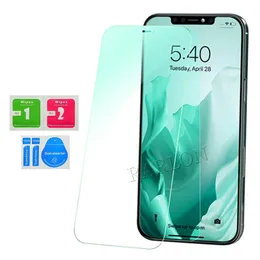 Partihandel 9h hårdhet Gleen Light Screen Protector Hight Clear 2.5D HD Hempererat glas för iPhone 14 Pro Max 14Plus 13 mini 12 X Xs 11Pro XR 7 8 Plus Samsung A33 A53 A73 A13 5G