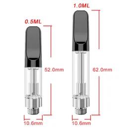 Cartuccia monouso per serbatoio vape ce3 o pen style atomizzatore serbatoio tubo di vetro 510 cartuccia vaporizzatore olio filo vuota con .5m 1.0ml