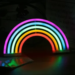 New Hot Selling LED Modeling Lights Wall Hängande Rainbow Neon Lights Ins Bedroom Decoration Night Lamps Creative Night Lights 123