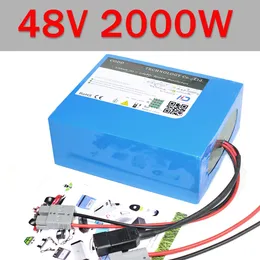 60A BMSの充電器が付いている48V 20Ah 2000W DIY電動自転車の電池E自転車パック