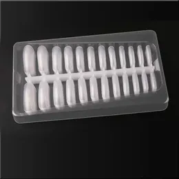 240pcs / set false nail tips Clear Cover Acrylic Nail Mold Nail Art Verktyg Falska naglar med skalverktyg Kristalltillägg Uñas Falsas