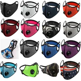 Örgü Toz Gaz Maskesi Toz Kapağı Ile Bisiklet Maske Açık Smog Koruma Erkekler ve Kadınlar için Ayarlanabilir Solunum Maskesi DHL