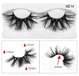 20 Stile 25 mm 5D Nerz Wimpern Dramatische lange Nerz Wimpern Make-up Vollstreifenwimpern 25 mm Falsche Wimpern Nerz Wimpern Wiederverwendbar DHL